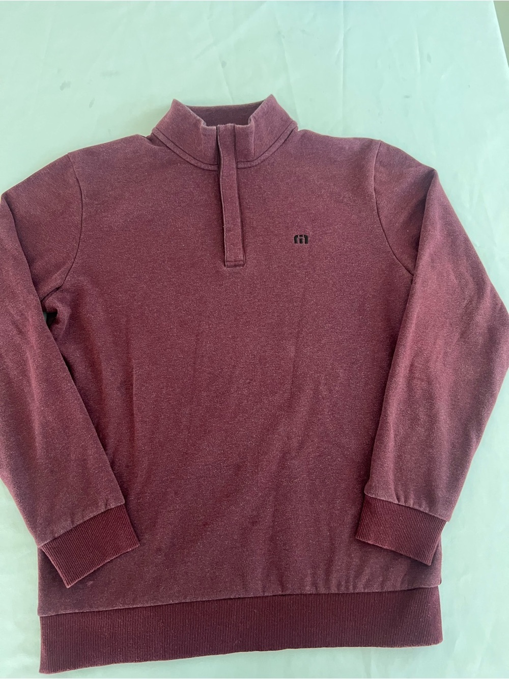Travis Mathew Men's Quarter-Zip Sweater - Maroon